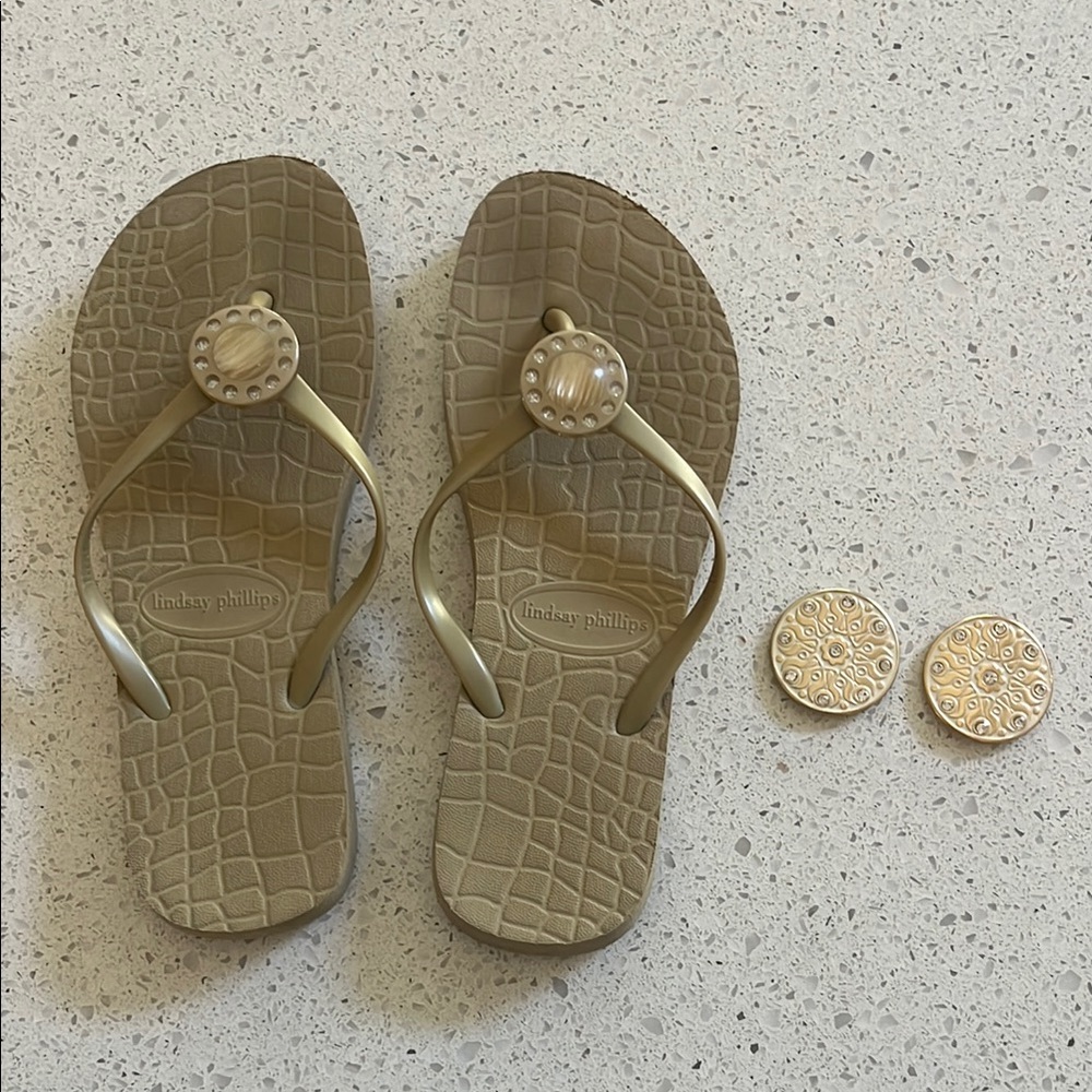 Tan Flip Flops